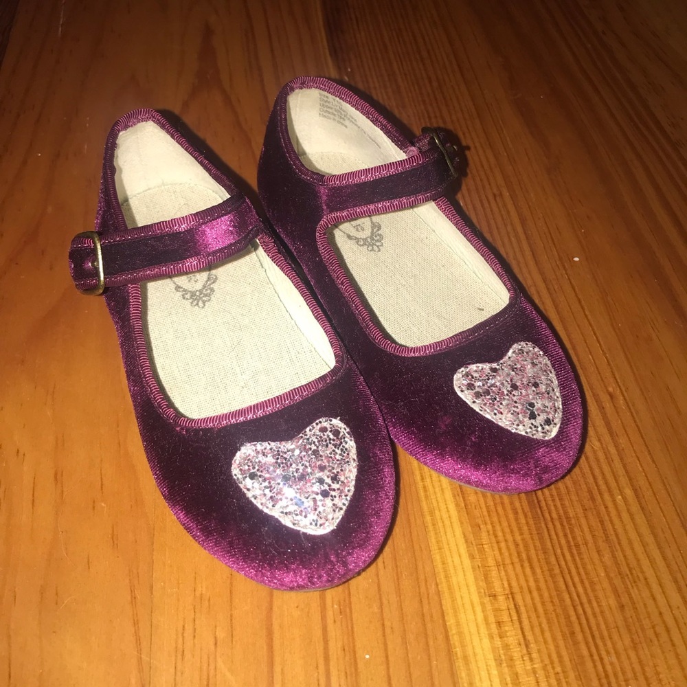 Girls Velvet Mary Janes